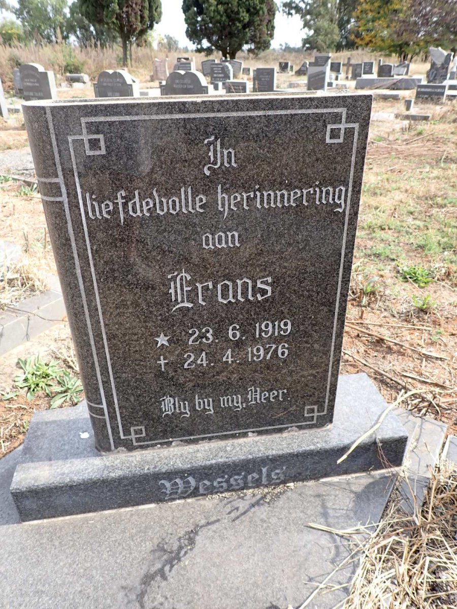 WESSELS Frans 1919-1976