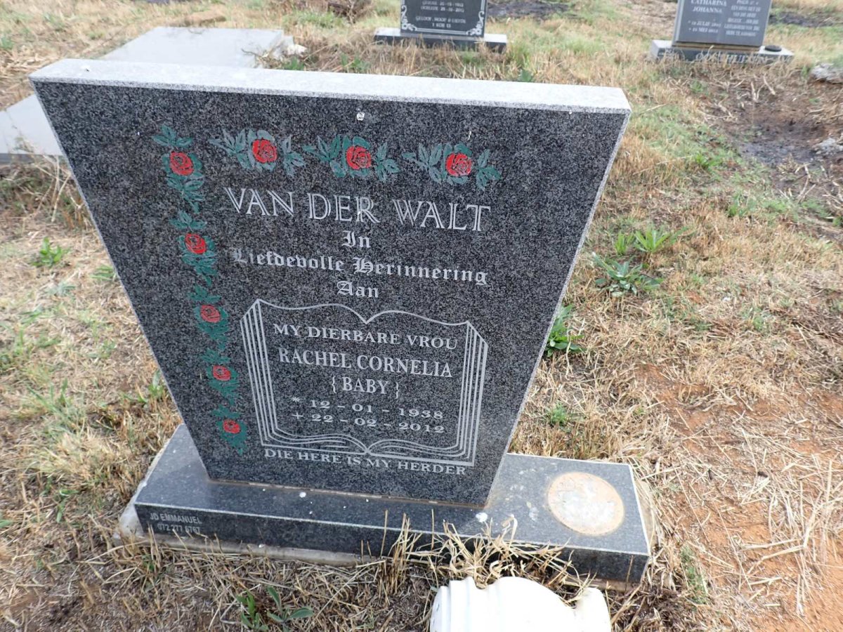 WALT Rachel Cornelia, van der 1938-2012