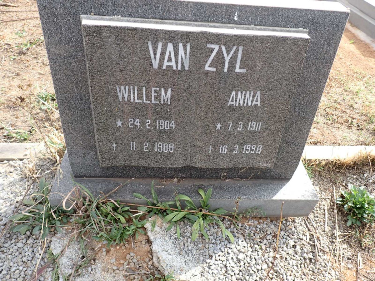 ZYL Willem, van 1904-1988 & Anna 1911-1998