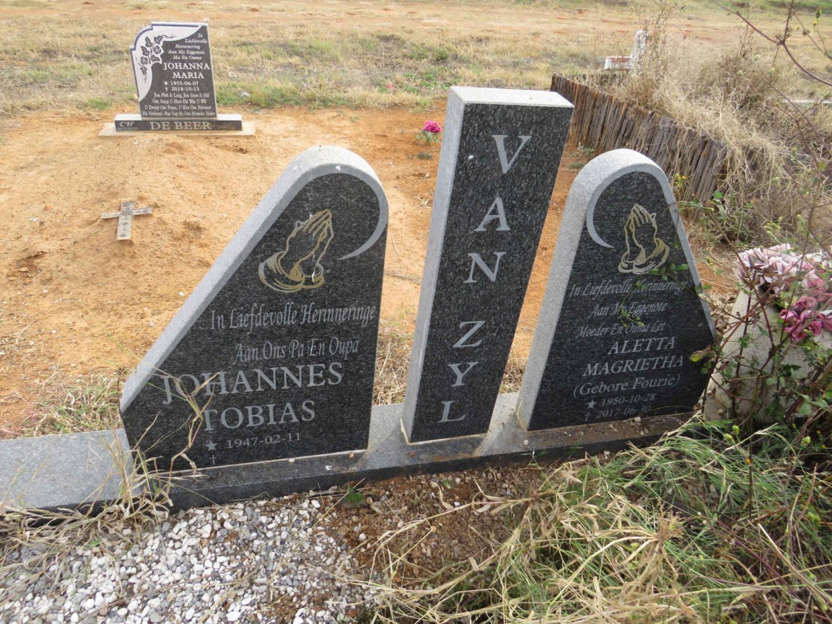 ZYL Johannes Tobias, van 1947- & Aletta Magrietha FOURIE 1950-2017