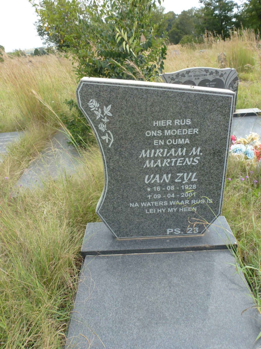 ZYL Miriam M. Martens, van 1928-2001