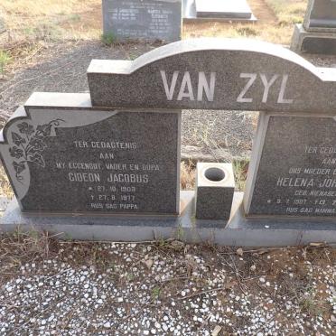 ZYL Gideon Jacobus, van 1903-1977 & Helena Johanna NIENABER 1907-1979