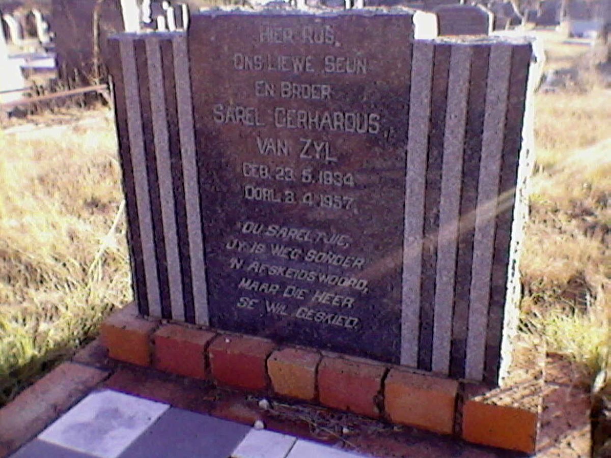 ZYL Sarel Gerhardus, van 1934-1957