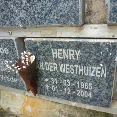 WESTHUIZEN Henry, van der 1965-2004