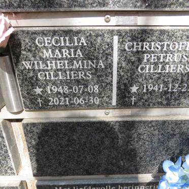 CILLIERS Christoffel Petrus 1941- &amp; Cecilia Maria Wilhelmina 1948-2021