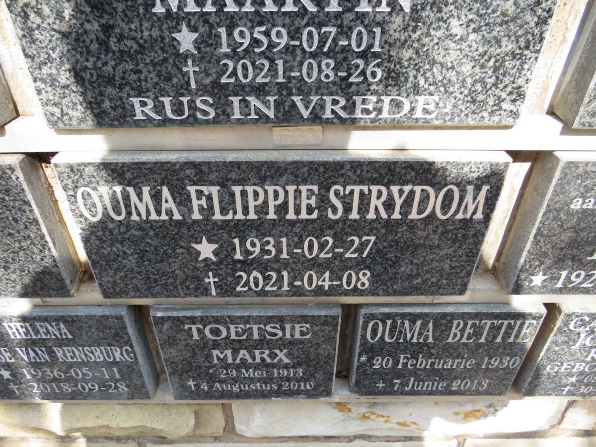 STRYDOM Flippie 1931-2021