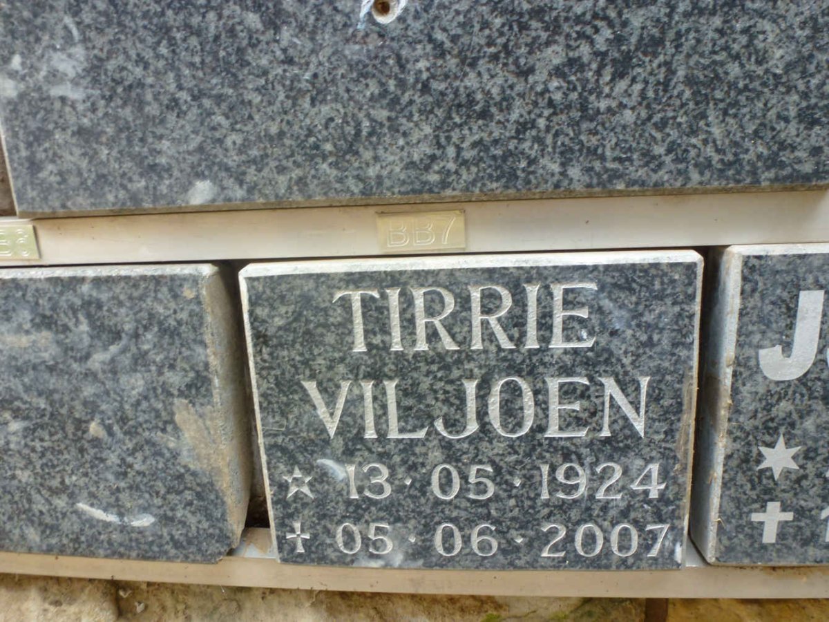 VILJOEN Tirrie 1924-2007