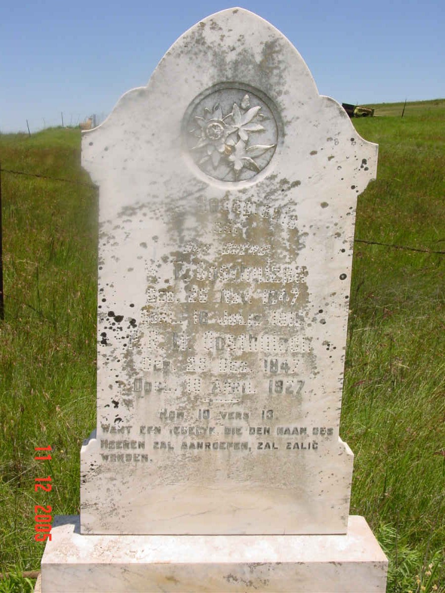 OOSTHUIZEN P.R.M. 1847-1937  :: OOSTHUIZEN W.T. 1847-1915