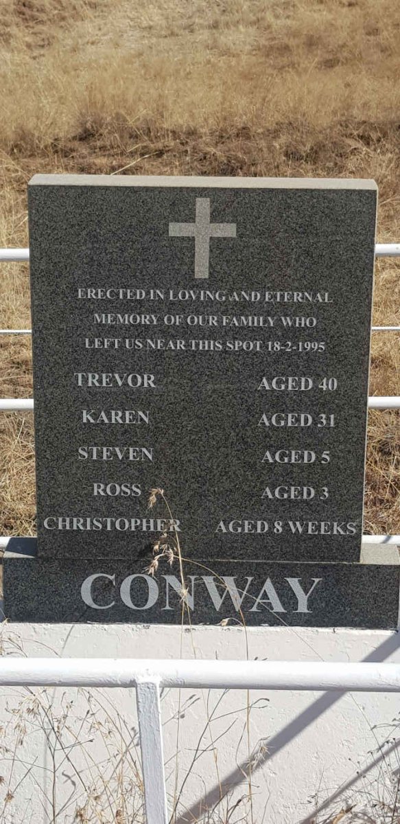 CONWAY Trevor -1995 &amp; Karen -1995 :: CONWAY Steven -1955 :: CONWAY Ross -1995 :: CONWAY Christopher -1995