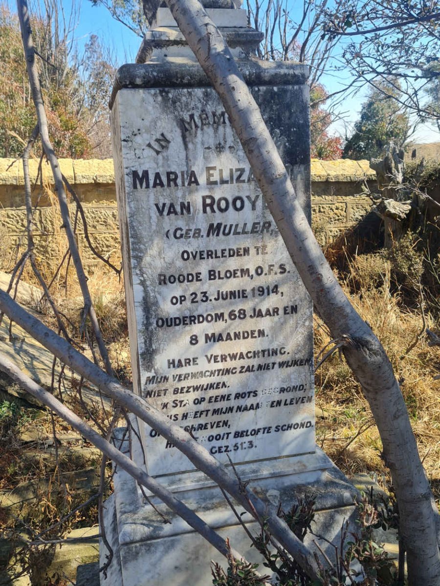 ROOYEN Maria Elizabeth, van nee MULLER -1914