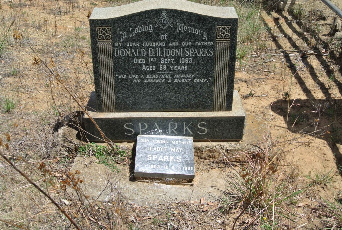 SPARKS Donald D.H. -1963 &amp; Gladys May 1903-1982