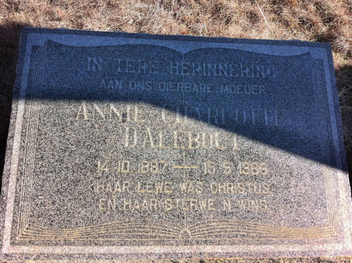 D'ALEBOUT Annie Charlotte 1887-1966