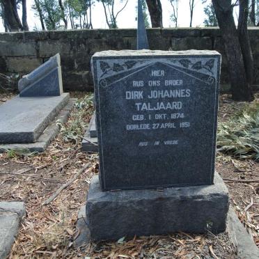 TALJAARD Dirk Johannes 1874-1951