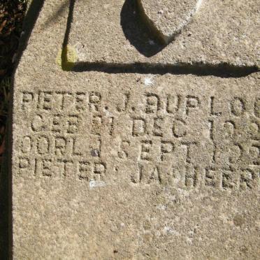 PLOOY Pieter J., du 1925-1926