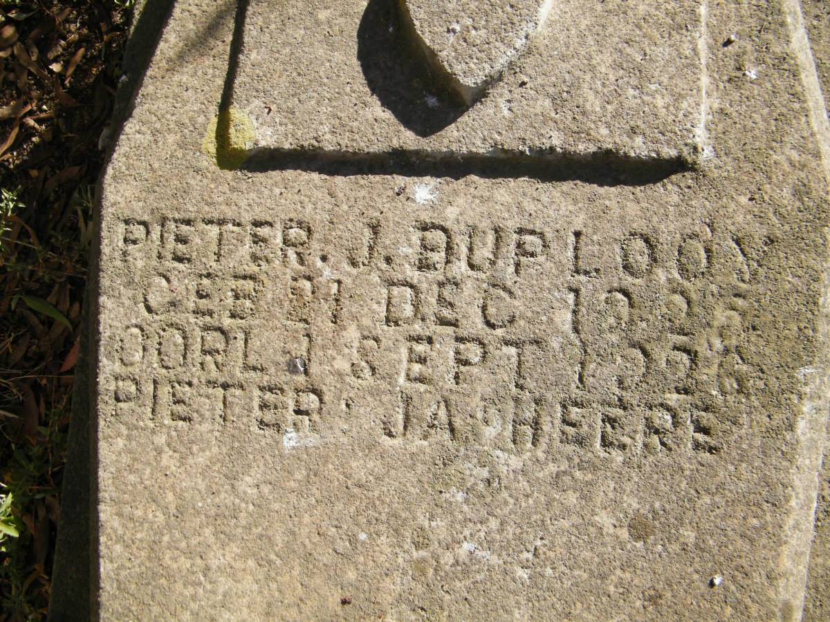 PLOOY Pieter J., du 1925-1926