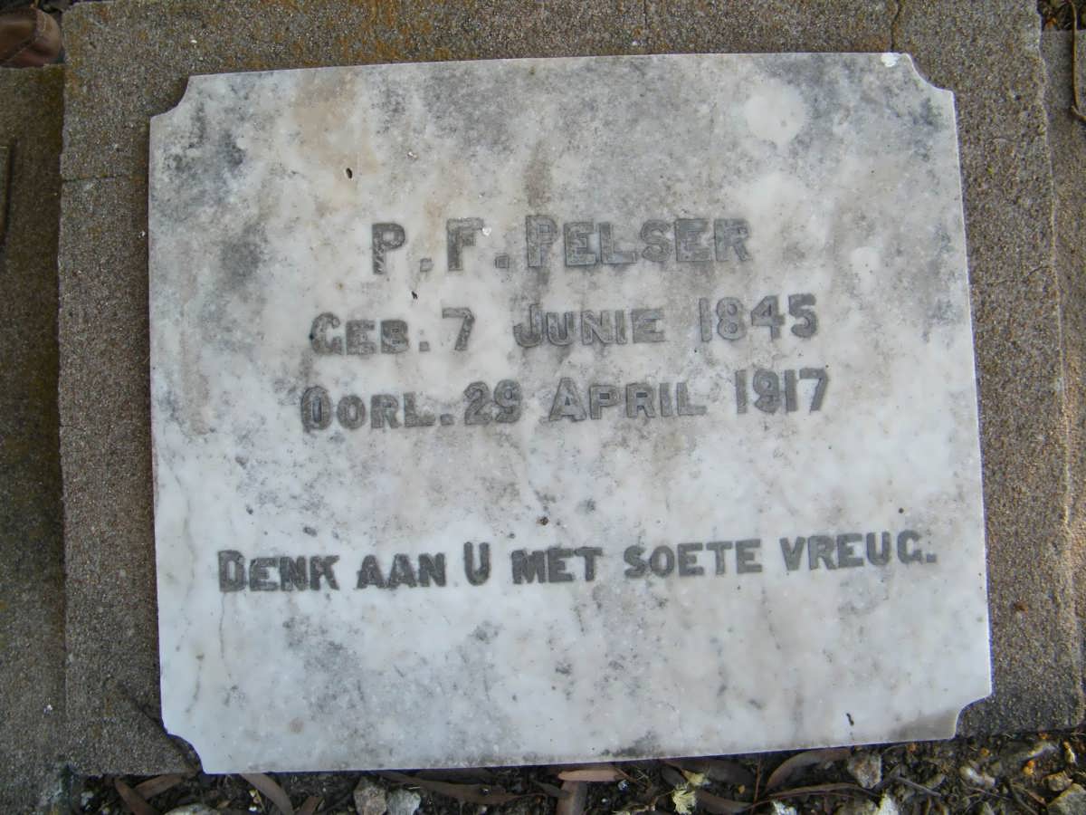 PELSER P.F. 1845-1917