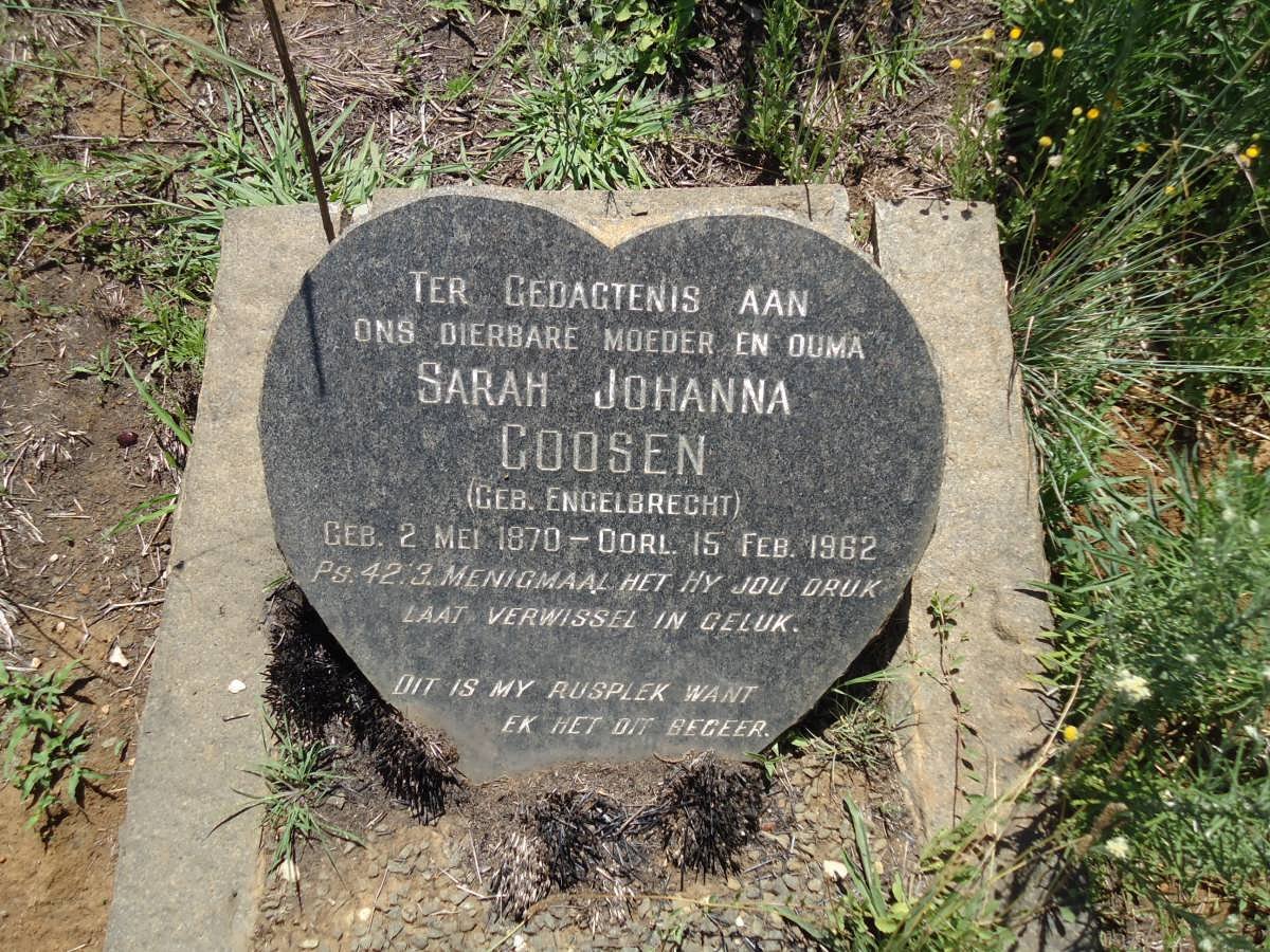 GOOSEN Sarah Johanna nee ENGELBRECHT 1870-1962