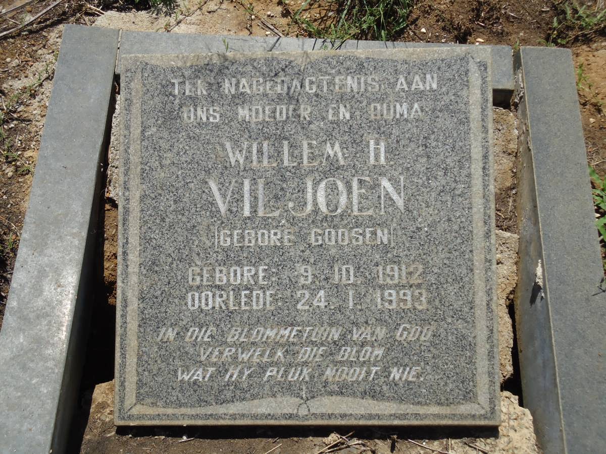 VILJOEN Willem H. nee GOOSEN 1912-1993