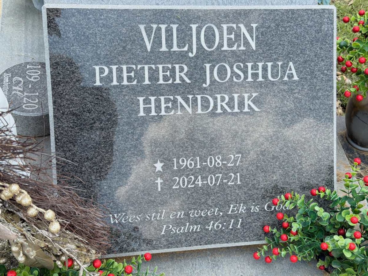 VILJOEN Pieter Joshua Hendrik 1961-2024