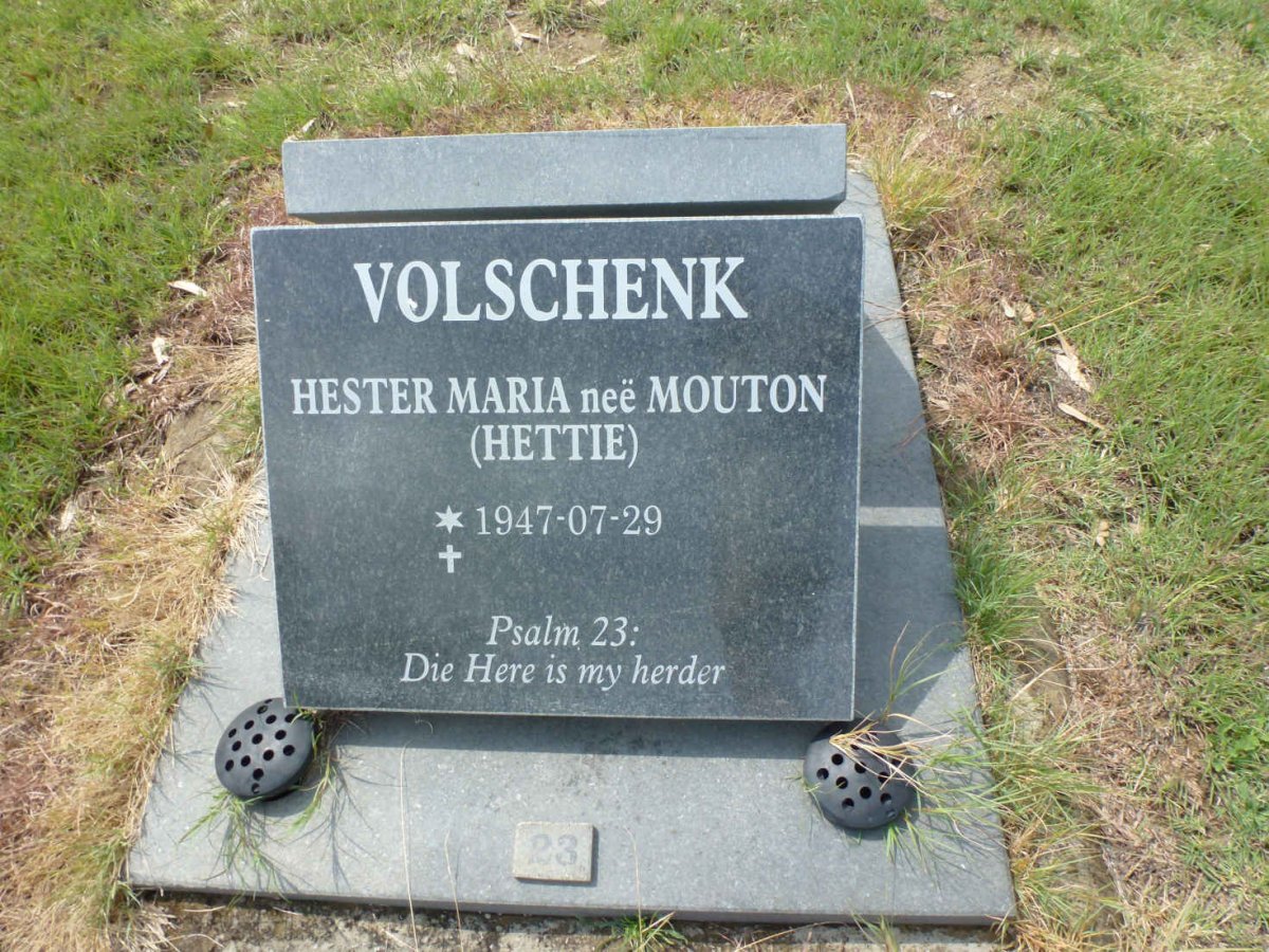 VOLSCHENK Hester Maria nee MOUTON 1947-