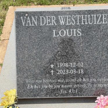 WESTHUIZEN Louis, van der 1998-2023