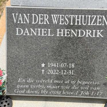 WESTHUIZEN Daniel Hendrik, van der 1941-2022