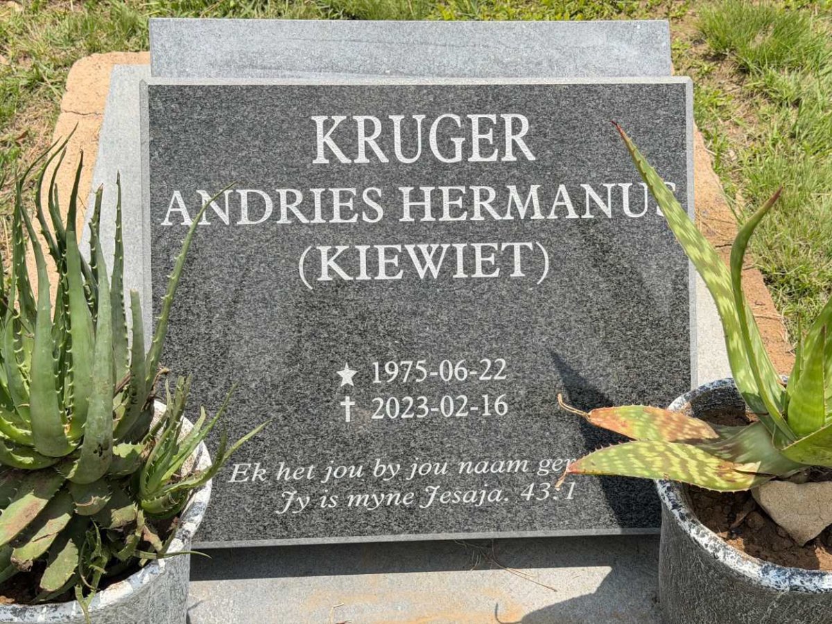 KRUGER Andries Hermanus 1975-2023
