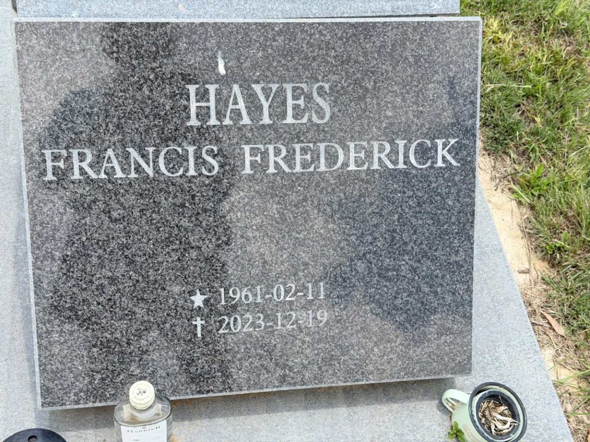HAYES Francis Frederick 1961-2023