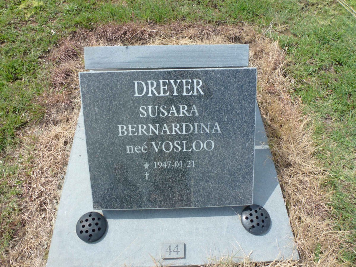DREYER Susara Bernardina nee VOSLOO 1947-