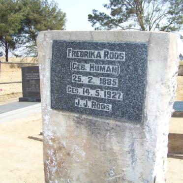 ROOS Fredrika nee HUMAN 1885-1927
