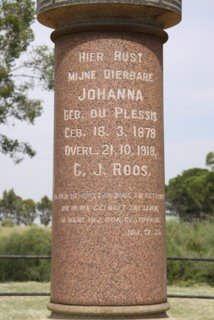ROOS Johanna nee DU PLESSIS 1878-1918