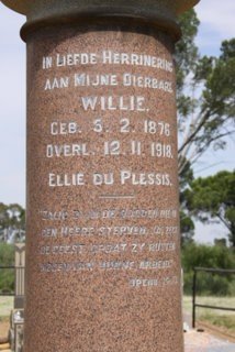 PLESSIS Willie, du 1876-1918