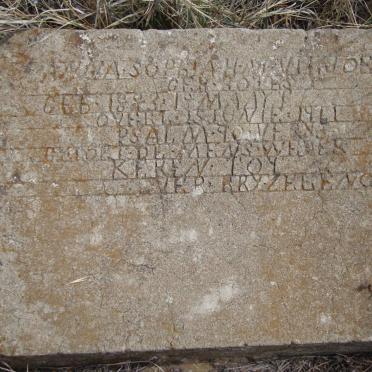 Free State, HEILBRON district, Viljoens Rust 1520, Marksfontein farm cemetery