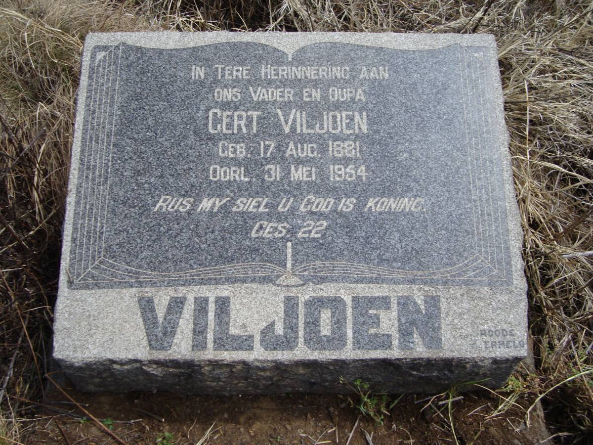 VILJOEN Gert 1881-1954