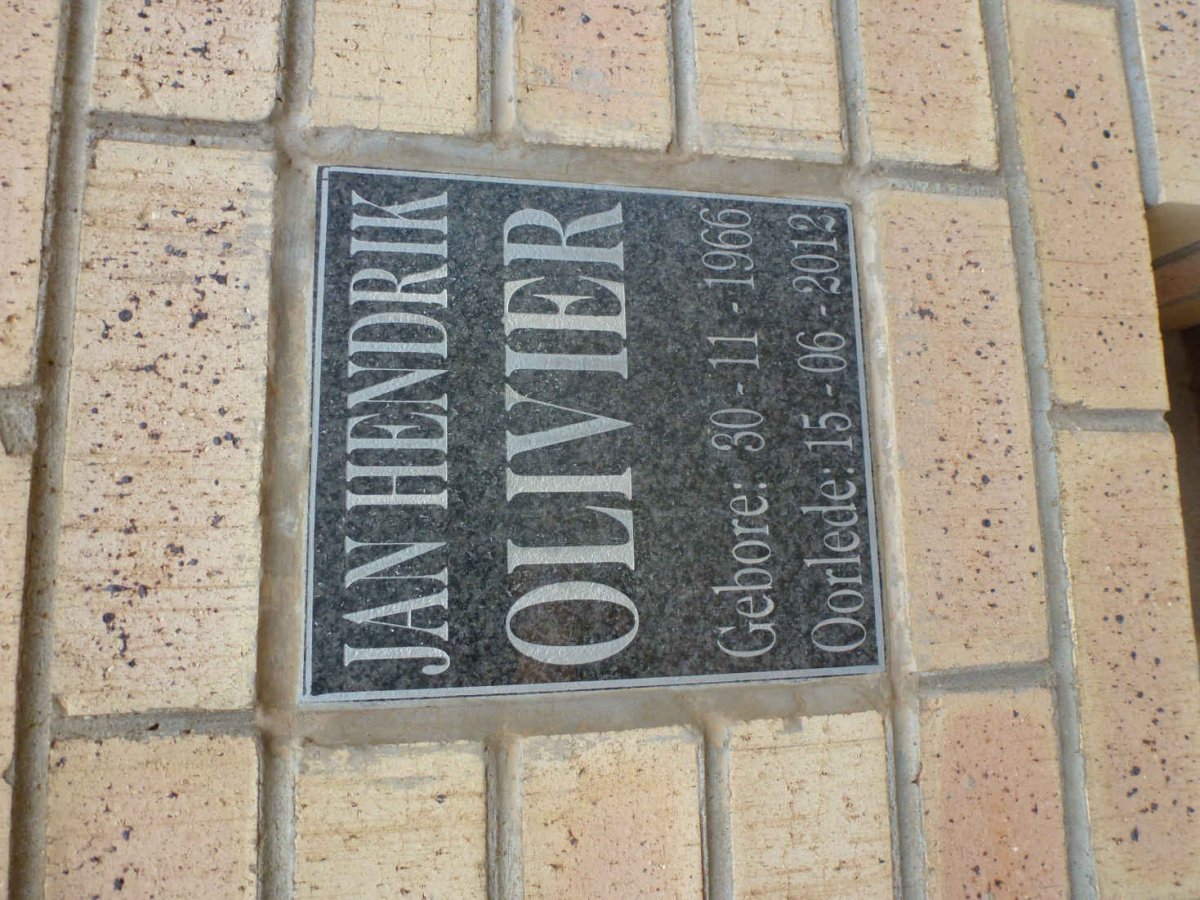OLIVIER Jan Hendrik 1966-2012