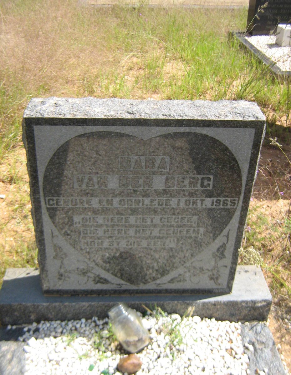 BERG Baba, van der 1965-1965