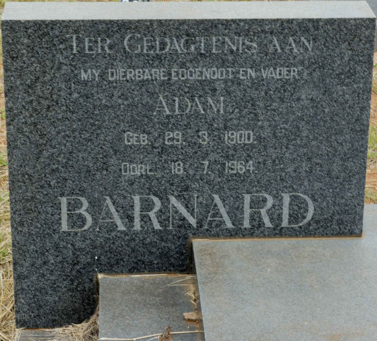 BARNARD Adam 1900-1964