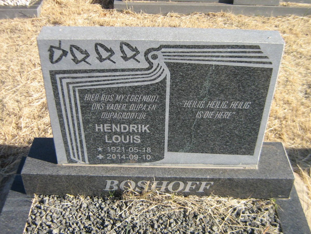 BOSHOFF Hendrik Louis 1921-2014