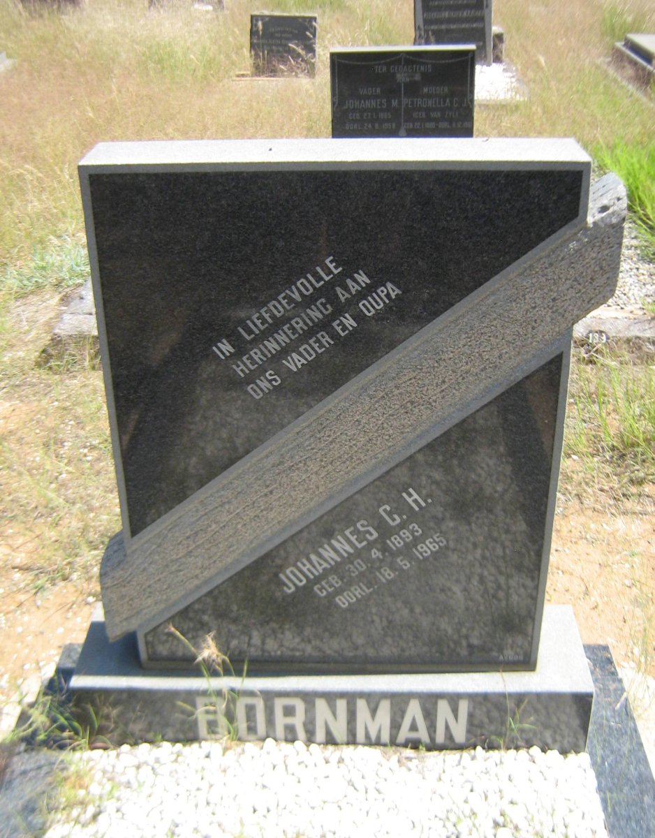 BORNMAN Johannes C.H. 1893-1965