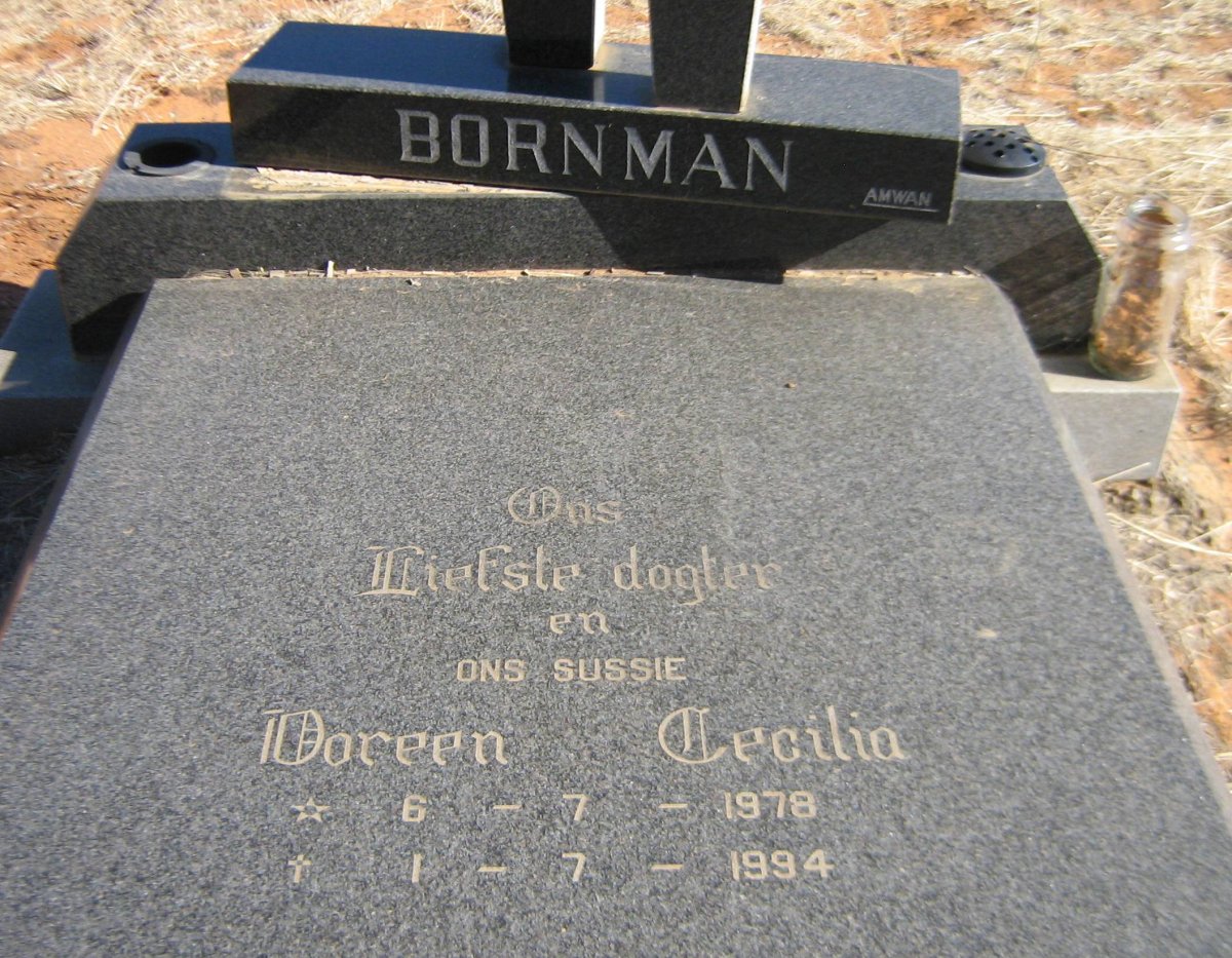 BORNMAN Doreen Cecilia 1978-1994