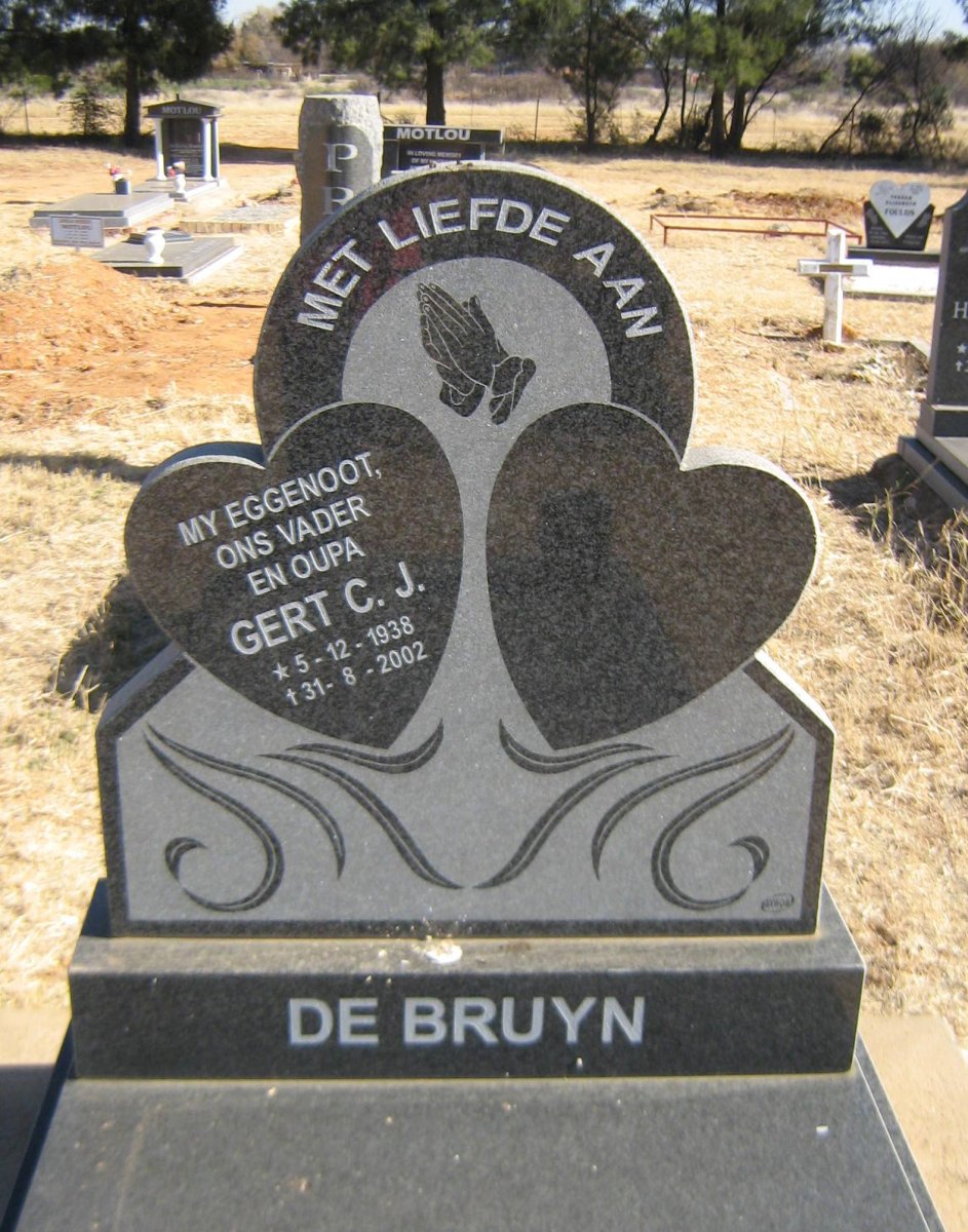BRUYN Gert C.J., de 1938-2002