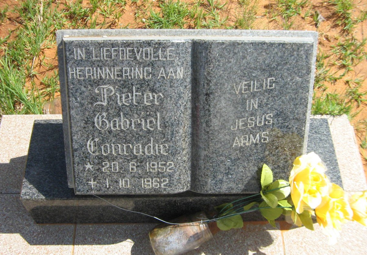 CONRADIE Pieter Gabriel 1952-1962