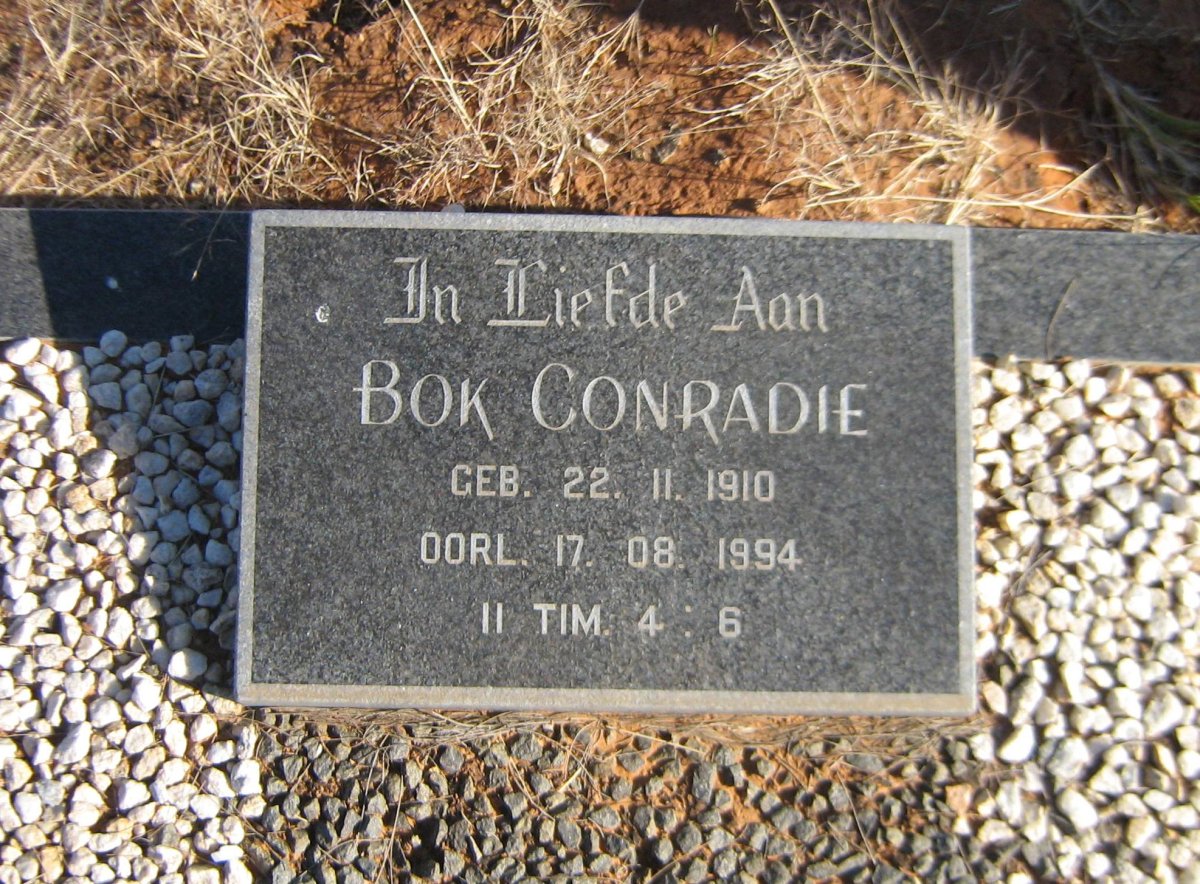 CONRADIE Bok 1910-1994