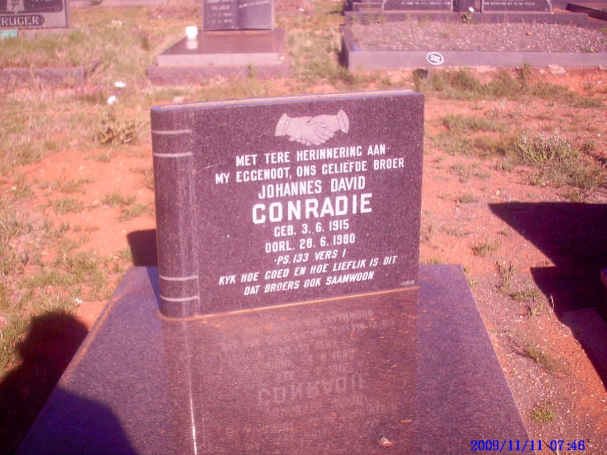 CONRADIE Johannes David 1915-1980