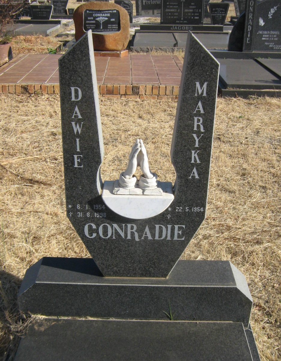 CONRADIE Dawie 1954-1998 &amp; Maryka 1954-