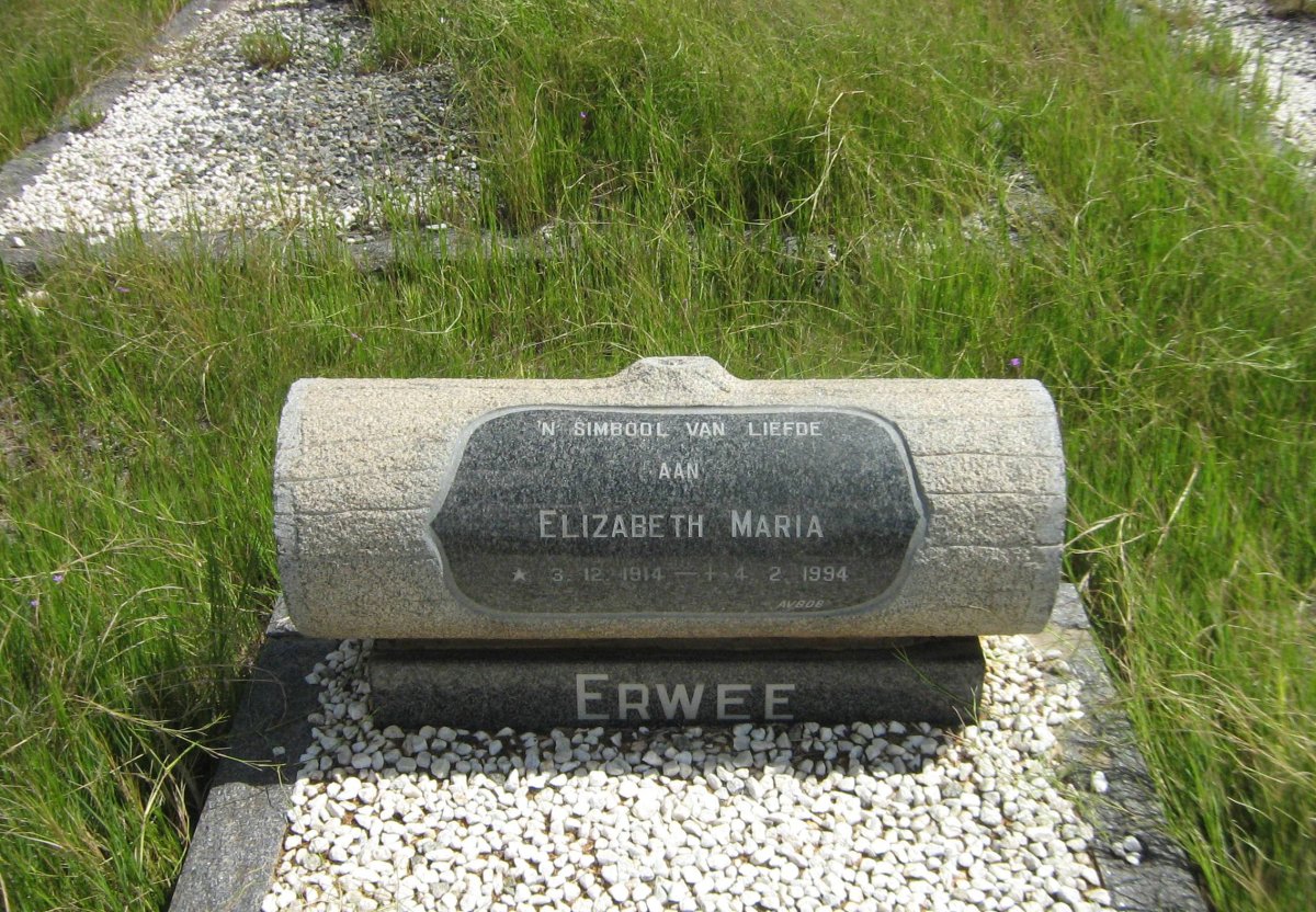 ERWEE Elizabeth Maria 1914-1994