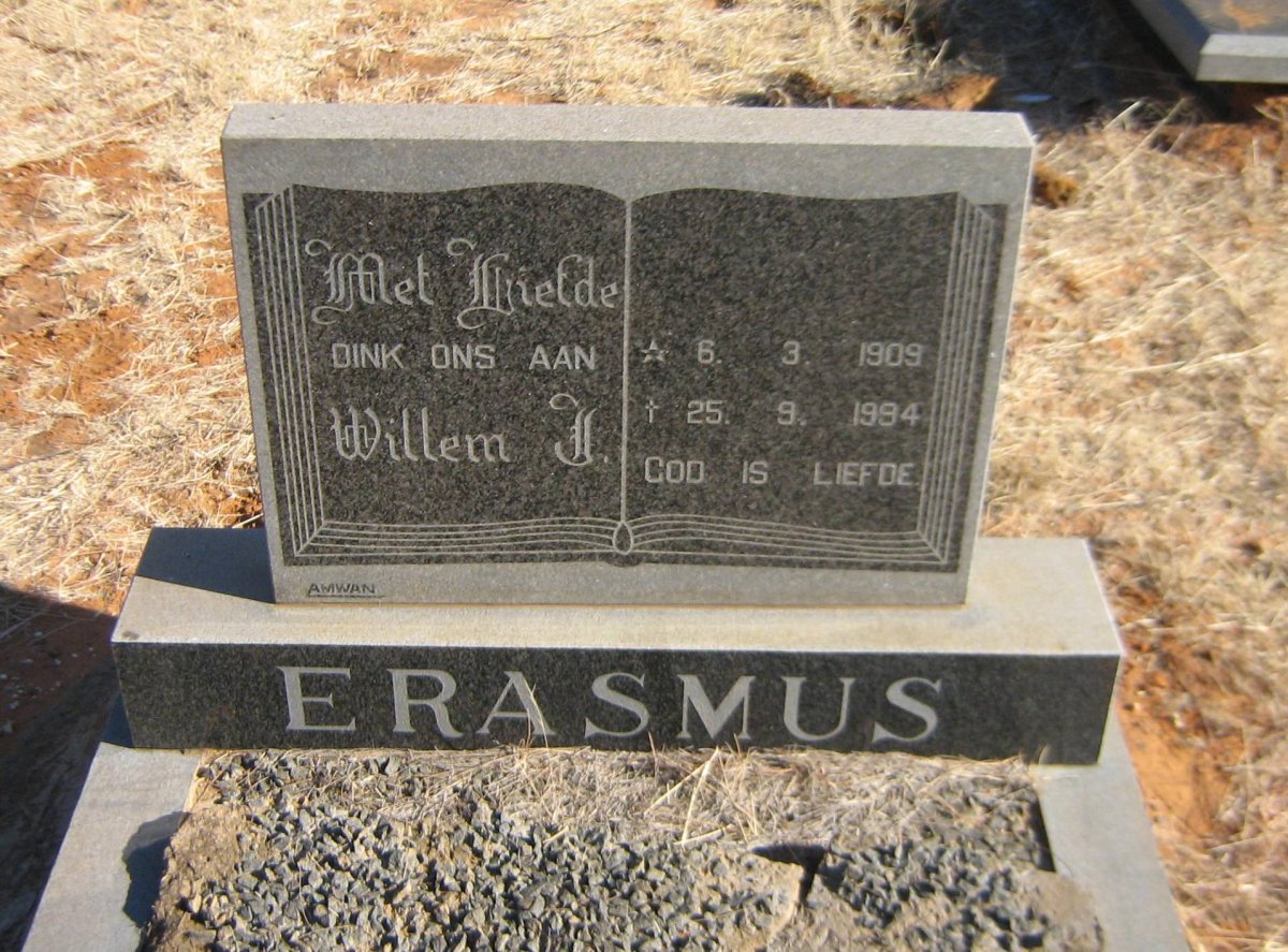 ERASMUS Willem J. 1909-1994