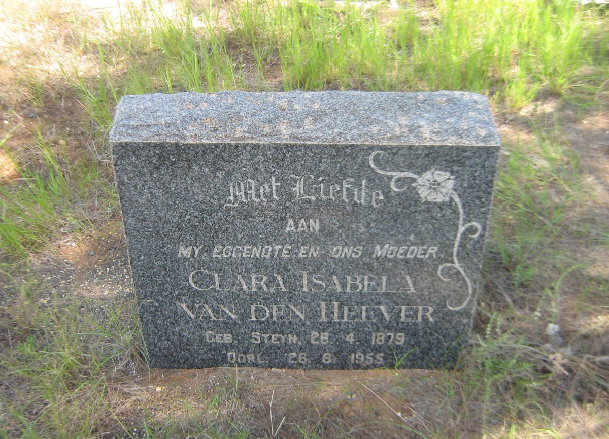 HEEVER Clara Isabella, van den nee STEYN 1879-1955