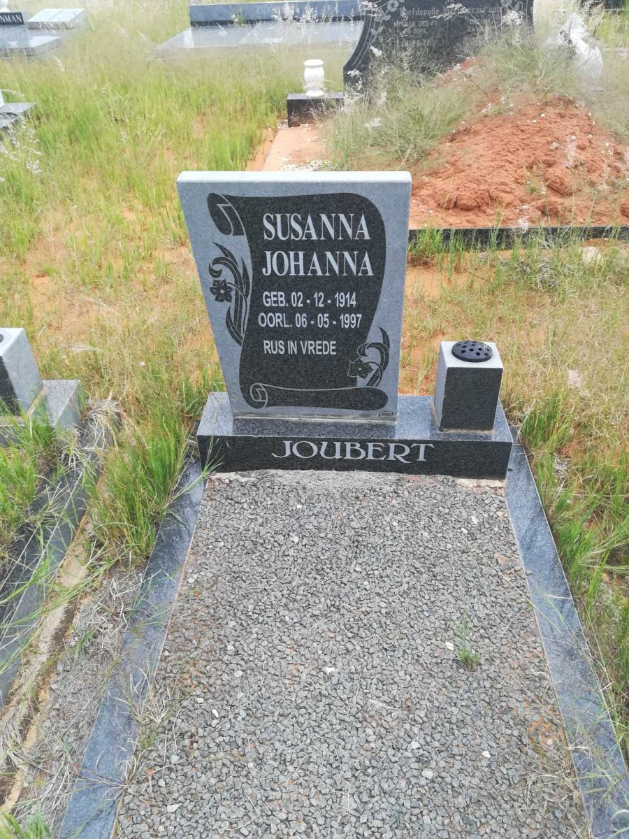 JOUBERT Susanna Johanna 1914-1997