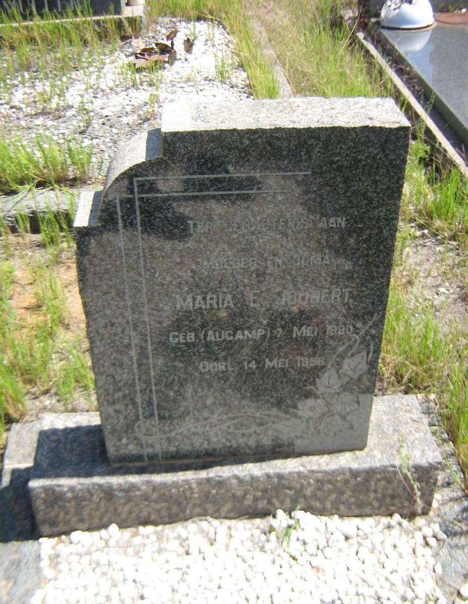 JOUBERT Maria E. nee AUCAMP 1880-1958